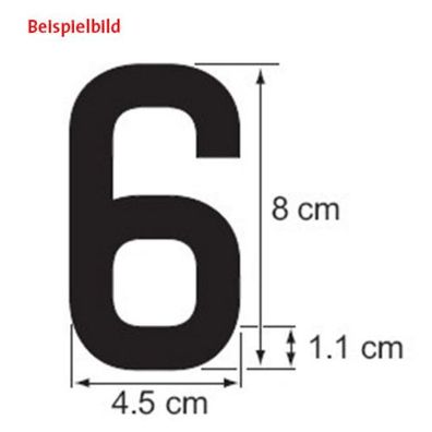 Plastimo Zahl 0, 8 cm, weiß, RIB 59382