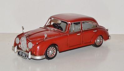 Blechauto Nostalgie Modellauto Jaguar 1959 in rot Oldtimer L 35 cm aus Blech