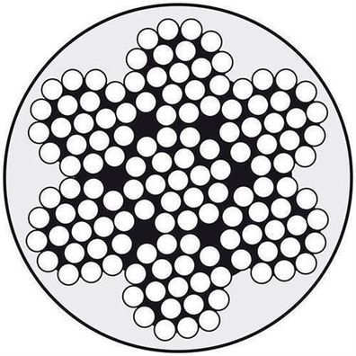 Edelstahldraht Wst.1.4401 7x19 5/7 PVC-klar ummant, WR79057