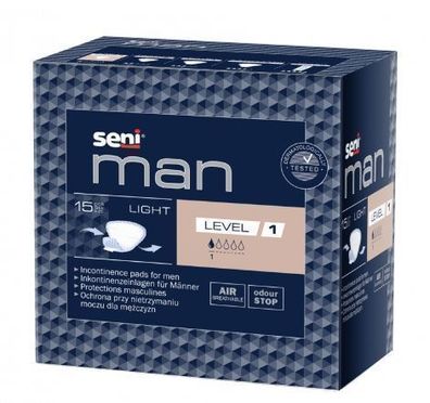 Seni Man Anatomische Einlagen Light Level 1 - 15er Pack