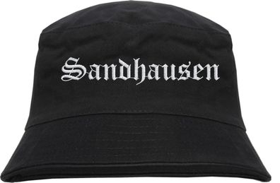 Sandhausen Fischerhut - Altdeutsch - bestickt - Bucket Hat Anglerhut Hut