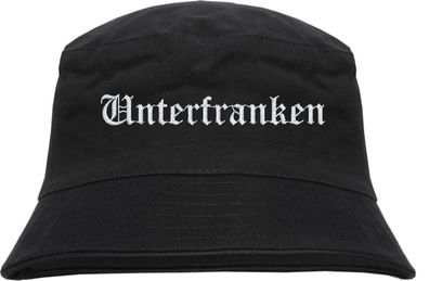 Unterfranken Fischerhut - Altdeutsch - bestickt - Bucket Hat Anglerhut Hut