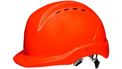 NITRAS Schutzhelm "Head Protect" Schale HDPE, Größ rot