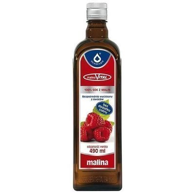 Reiner Himbeersaft von höchster Qualität, 490ml