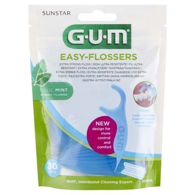 Sunstar GUM Easy-Flossers, 30 Stück, ergonomisch