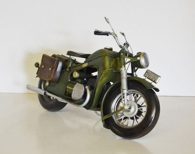 Blechmodell Modellmotorrad Oldtimer Marke Triumph L 30 cm Motorrad Modell aus Blech