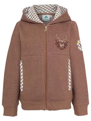 Kapuzenjacke Sweater 57301 Kinder berber Isar-Trachten - Größe: 116