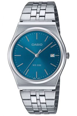 Casio Unisex-Armbanduhr Quarz Stahl/Petrolblau MTP-B145D-2A2VEF