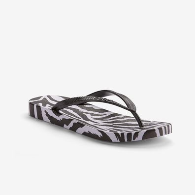 Zehentrenner/Flips für Damen COQUI KAJA Printed - Farbe: Feather Black