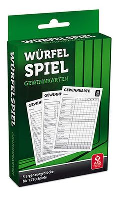 Würfelspiel - Yatzy Punkteblock (5er)