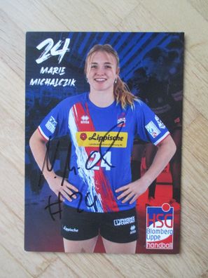 Handball Bundesliga HSG Blomberg-Lippe Malina Marie Michalczik - handsign. Autogramm!