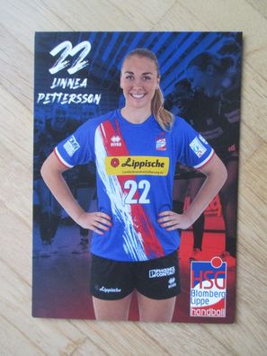 Handball Bundesliga HSG Blomberg-Lippe Linnea Pettersson - Autogrammkarte!!!