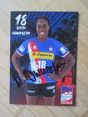 Handball Bundesliga HSG Blomberg-Lippe Ndidi Agwunedu - handsigniertes Autogramm!!!