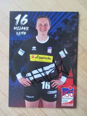 Handball Bundesliga HSG Blomberg-Lippe Melanie Veith - handsigniertes Autogramm!!!