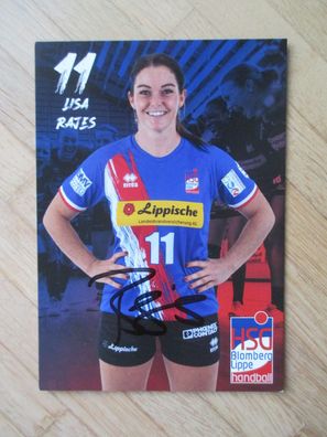 Handball Bundesliga HSG Blomberg-Lippe Lisa Rajes - handsigniertes Autogramm!!!