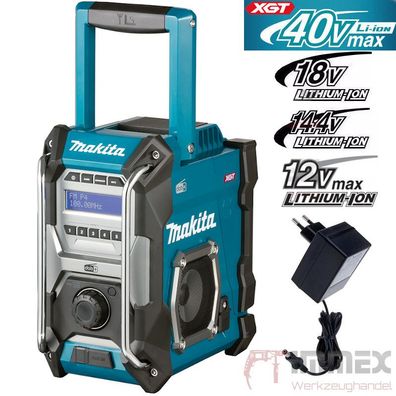 Makita Akku-Baustellenradio MR003GZ Radio 12V 14,4V 18V 40V + Netzkabel