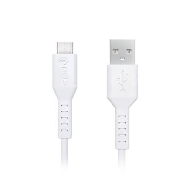 prio Lade & Sync Micro USB zu USB A Kabel 1.2m weiß