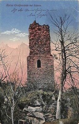 Ruine Greifenstein bei Zabern Feldpostkarte AK 1918