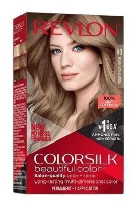 Revlon ColorSilk Haarfarbe Dunkelaschblond 1St