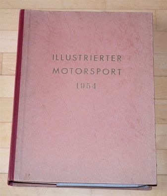 Mappe mit 24 Hefte Illustrierter Motorsport 1954