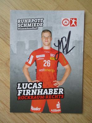 Handball Bundesliga TUSEM Essen Lucas Firnhaber - handsigniertes Autogramm!!!