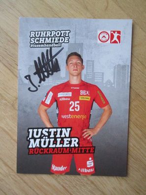 Handball Bundesliga TUSEM Essen Justin Müller - handsigniertes Autogramm!!!