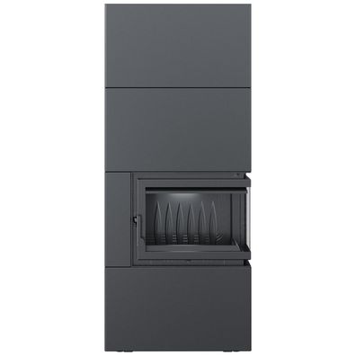 Kamineinsatz Simple Box 8 kW Ø 200 Black mit Türfeder