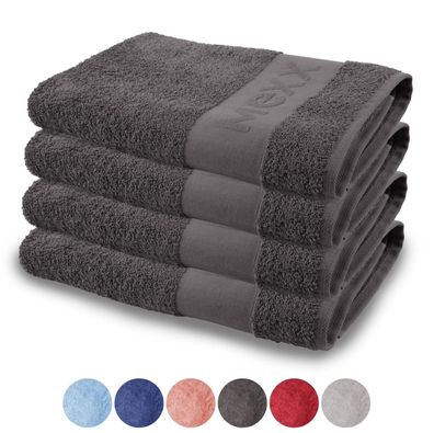 MEXX Duschtuch 70x140cm Badetuch Saunatuch Handtuch ÖKO-TEX Baumwolle 1-4er Pack