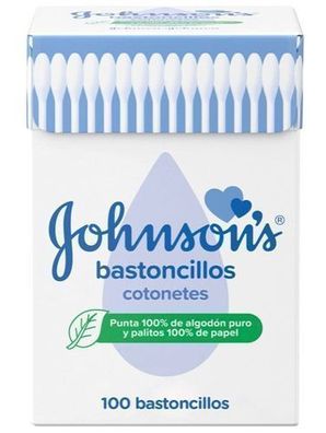 Johnson's 100 Stück Wattestäbchen für Kosmetik & Hautpflege