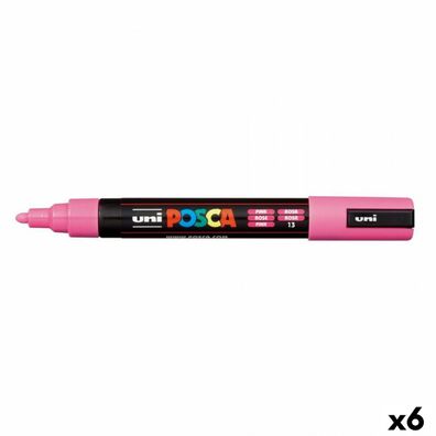 Marker POSCA PC-5M Rosa (6 Stück)