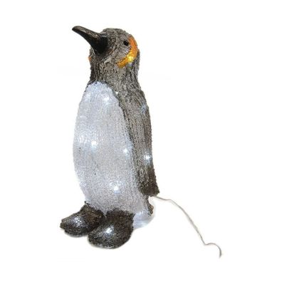 Weihnachtsschmuck Lumineo Pinguin Weiß (17 x 16 x 33 cm)