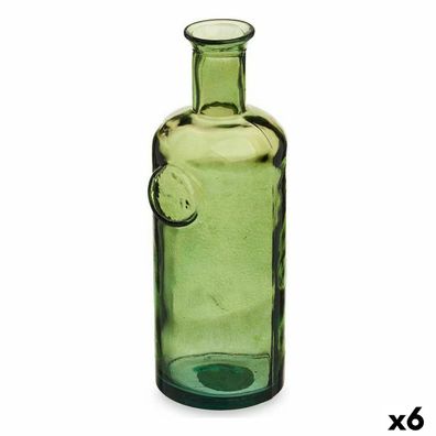 Flasche Stamp Dekoration 11,7 x 33,5 x 11,7 cm grün (6 Stück)