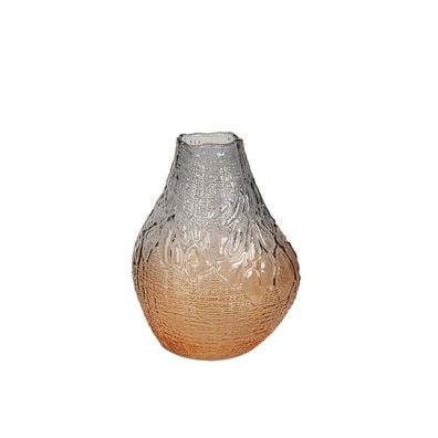 Blumenvase Romimex Grau Bernstein Glas 14 x 19 x 14 cm