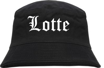 Lotte Fischerhut - Altdeutsch - bedruckt - Bucket Hat Anglerhut Hut