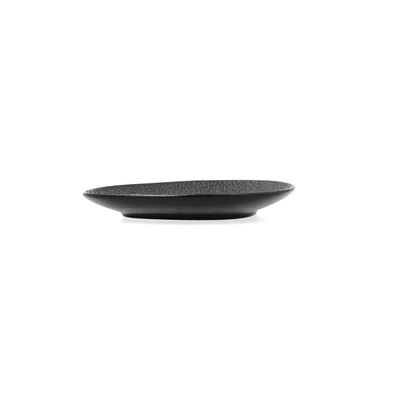 Teller Bidasoa Fosil Schwarz aus Keramik Tonerde 13,3 x 11,6 x 1,7 cm Kaffee (12 Stüc