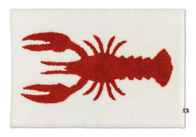 Rhomtuft Deckelbezug Lobster 45x50cm Farbe ecru/carmin