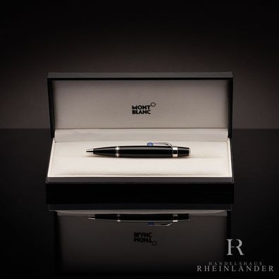 Montblanc Boheme Bleu Platinum Line Kugelschreiber Resin Schwarz ID 05795 OVP