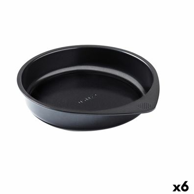 Backform Pyrex Magic Schwarz Metall rund Ø 26 cm 6 Stück