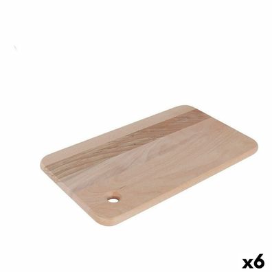 Schneidebrett Quttin Quttin Braun Holz 37 x 22 cm (6 Stück)