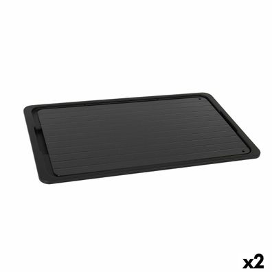 Schale Percutti Entfrostfunktion Schwarz 39 x 23 cm (2 Stück)