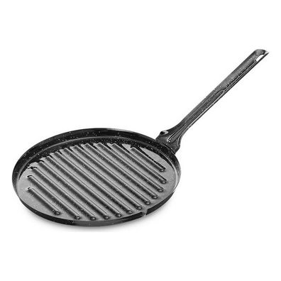 Grill Vaello kreisförmig Schwarz Emaillierter Edelstahl (Ø 24 cm)