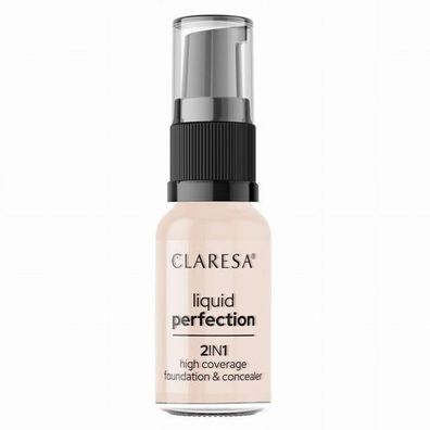 Claresa 2-in-1 Corrector & Foundation 101 Light, 18g