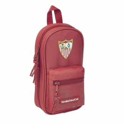 Rucksack mit Federtaschen Sevilla Fútbol Club SAF411956747 Rot 12 x 23 x 5 cm (33 Stü