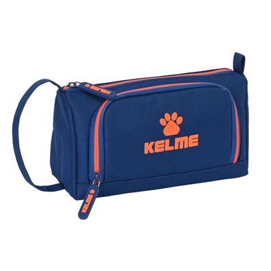 Federmäppchen mit Zubehör Kelme Navy blue Orange Marineblau 20 x 11 x 8.5 cm (32 Stüc