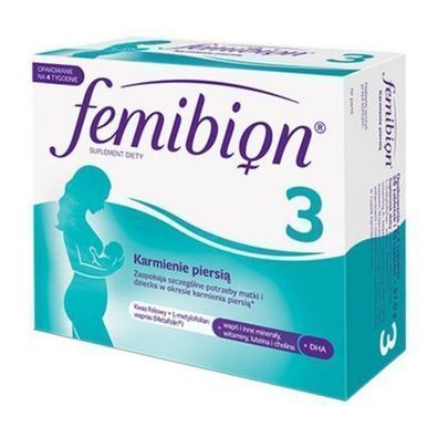 Femibion 3 Stillzeit 28 Tabletten + 28 Kapseln Für 4 Wochen Folsäure DHA Vitamin