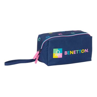 Schulmäppchen Benetton Cool Marineblau 22 x 10 x 10 cm