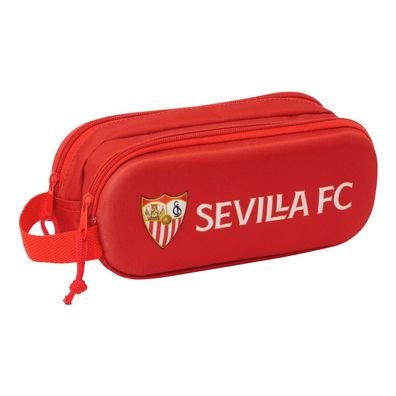 Zweifaches Mehrzweck-Etui Sevilla Fútbol Club Rot 21 x 8 x 6 cm 3D