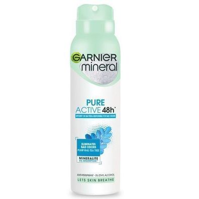 Garnier Mineral Pure Active Antitranspirant Spray, 150ml