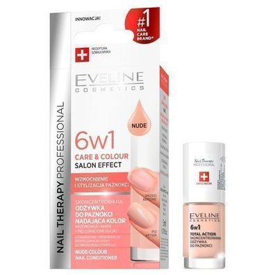 Eveline Cosmetics Farbgebende Nagelpflegekur Nude, 5 ml