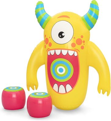 Aufblasbarer Schlagsack im Monster-Design – 99 x 51 x 120 cm